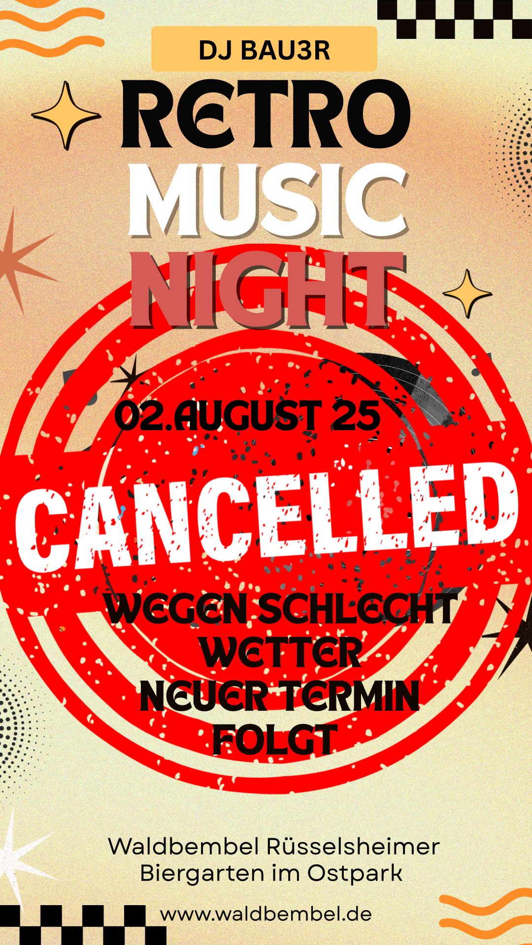 Retro-Night // Abgesagt wegen Regen