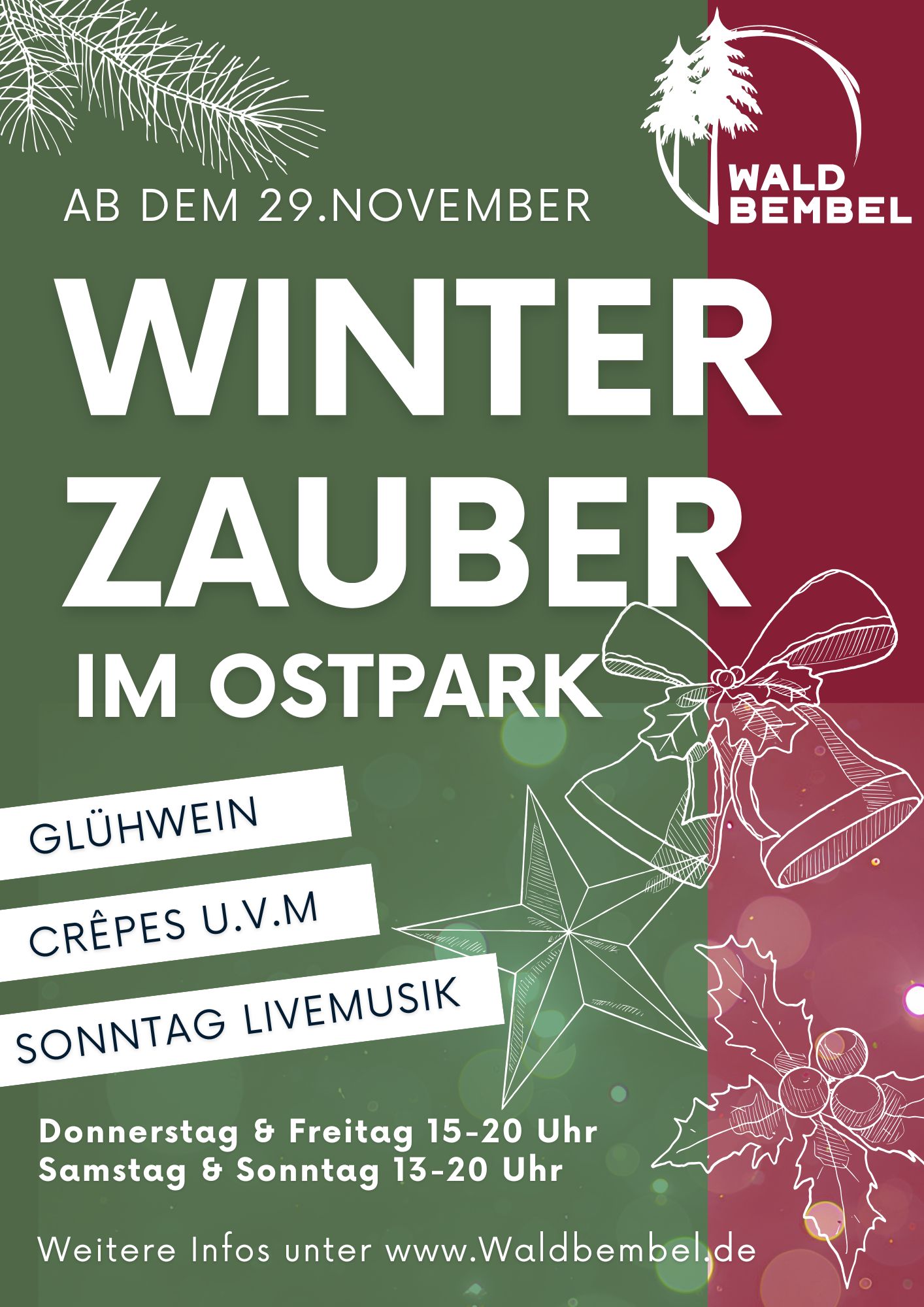 Winterzauber im Ostpark ab dem 29.11.