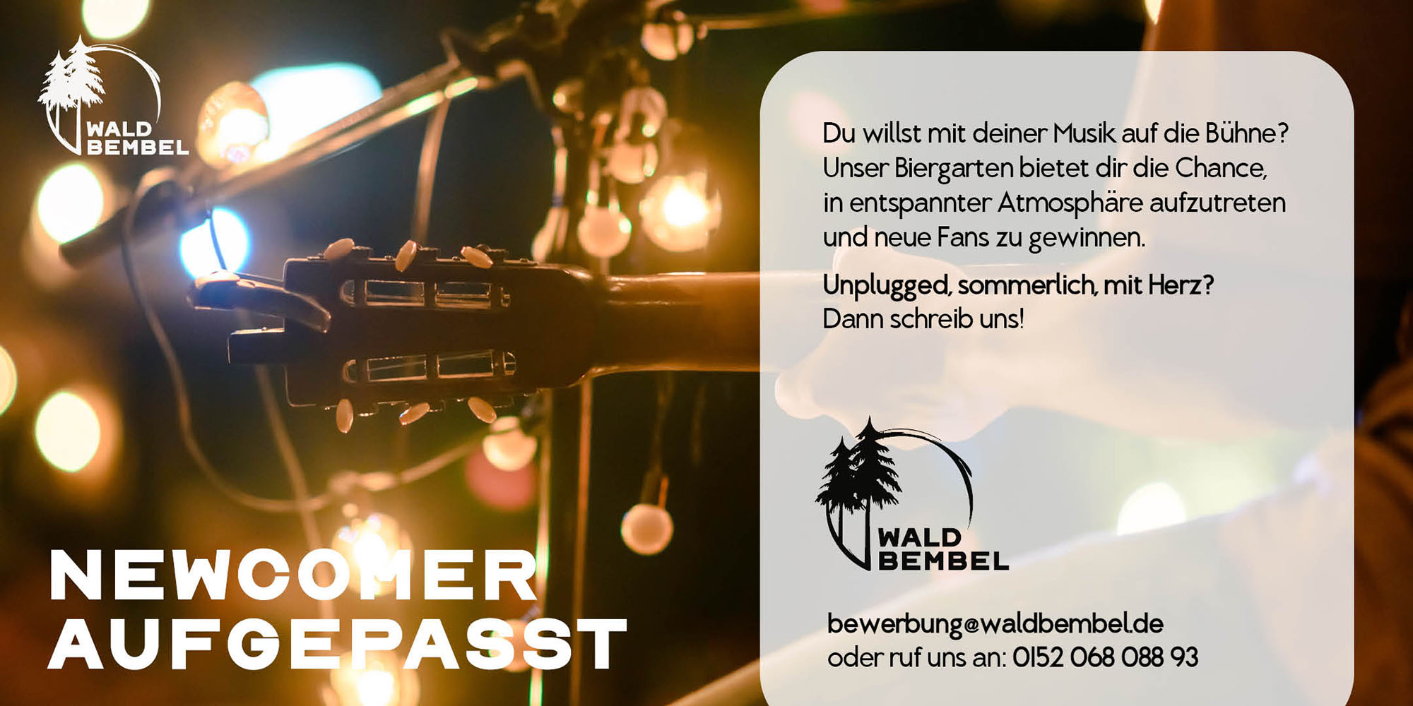 Flyer "Newcomer gesucht"